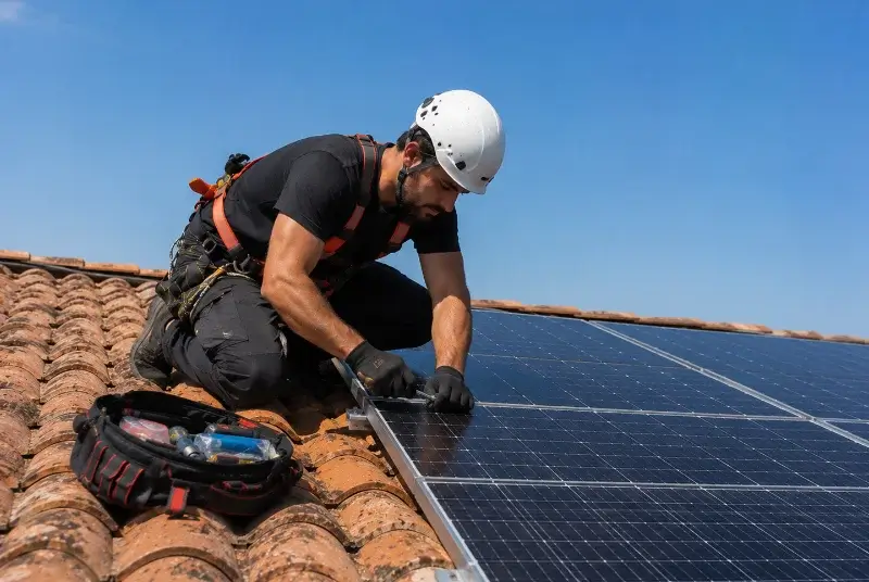 Maintenance et monitoring de panneaux solaires à Limas